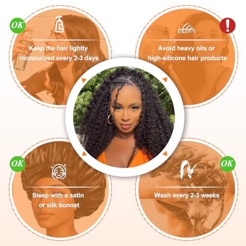 Feather Crochet Hair 18" Deep Wave 100 Strands Miracle Knots