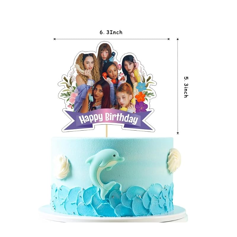 Katseye Birthday Party Decorations Set with Banner, Cake & Cupcake Toppers