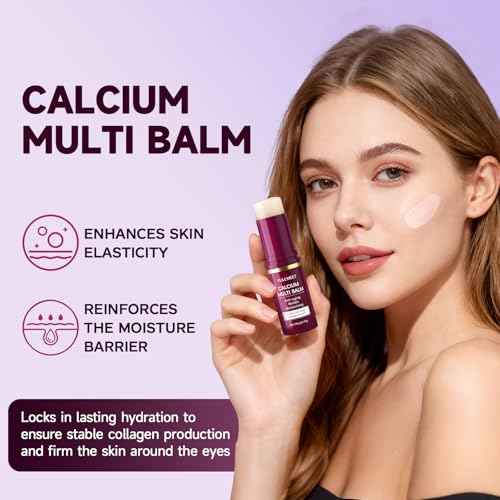 Calcium Volume Multi Balm, Collagen All-in-One Moisturing Stick, Upgraded Wrinkle Core Sticks, Anti-aging Skin Care Stick for Eyes, Neck, Face, 10g