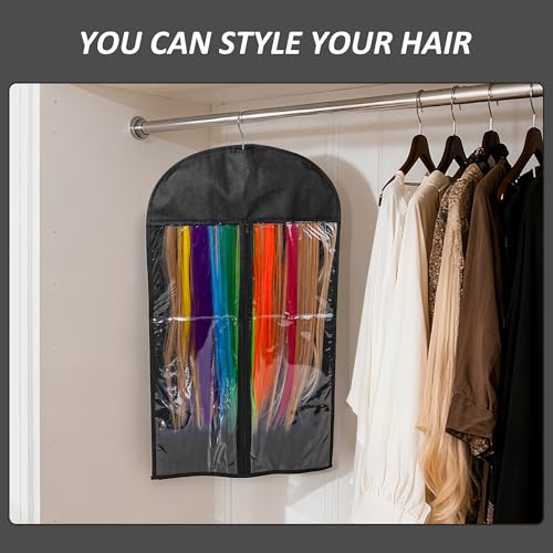 Hair Extension Hanger with 14 Hooks & Dustproof Bag