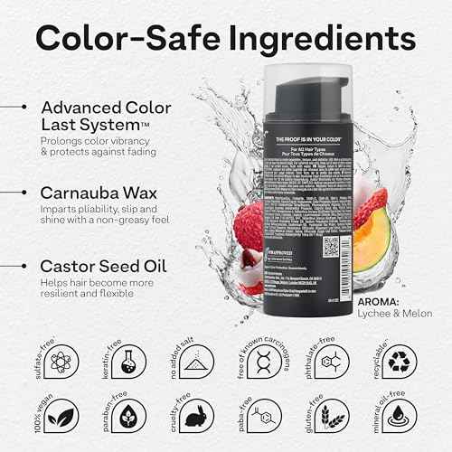 Colorproof Fiber Blast Texture Cr?me 3.4 Fl. Oz. Hydrating, Non-Greasy Hair Texture Cream with Lychee & Melon Scent, Travel Size Styling Cream