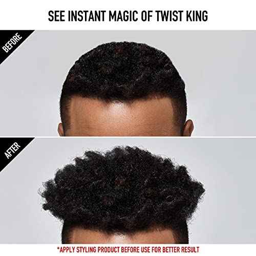 Red by Kiss Bow Wow X Twist King Luxury Twist Styler Washable and Durable Twist Brush for Afro Curl (Mini)