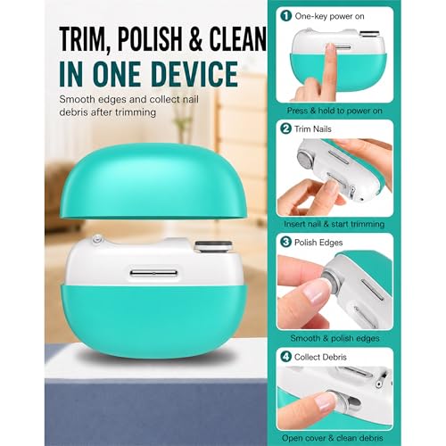 Electric Nail Clippers for Seniors & Adults, Automatic Trimmer