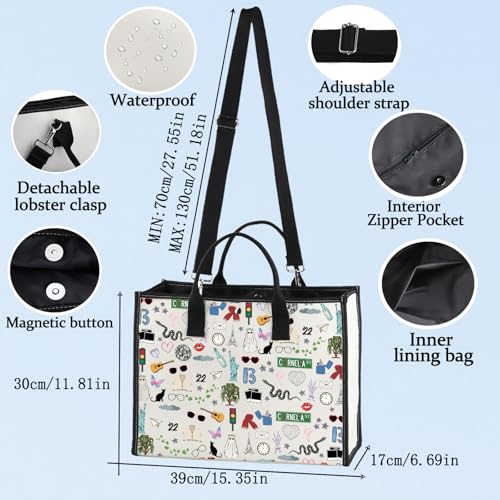 LEVLO Album Merchandise Cosmetic Makeup Bag - Fans Gift Song Tour Concert Merch Zipper Pouch Bag (13 x 22LT)