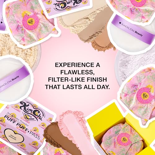 KimChiChic Puff Puff Pass Setting Powder, Banana 0.17oz