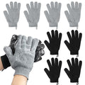 Extra Large Exfoliating Gloves 8 Pack for Big Hands - Double-Sided Shower Scrubbers