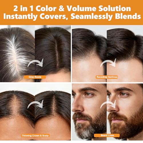 Seaboll Root Touch Up Hair Color Spray Dark Brown 4oz - Natural Gray Coverage