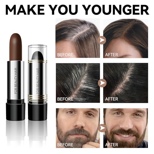 MLSMILE Hair Color Touch-Up Stick - 3PCS Black Instant Gray Coverage