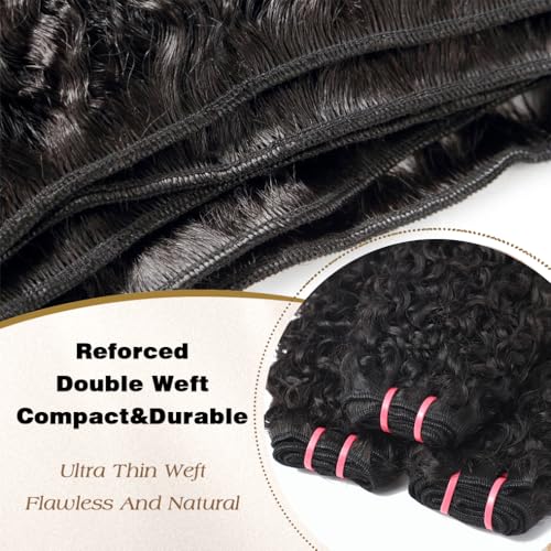 16A Burmese Curly Human Hair Bundles 16-20 Inch