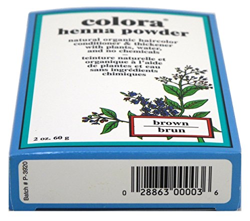 Colora Henna Powder Hair Color Brown 2oz
