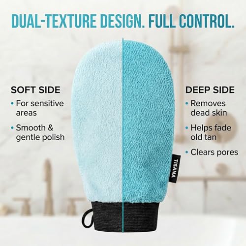 Exfoliating Glove for Shower - Dual-Sided Body & Face Scrubber - 1 Pack