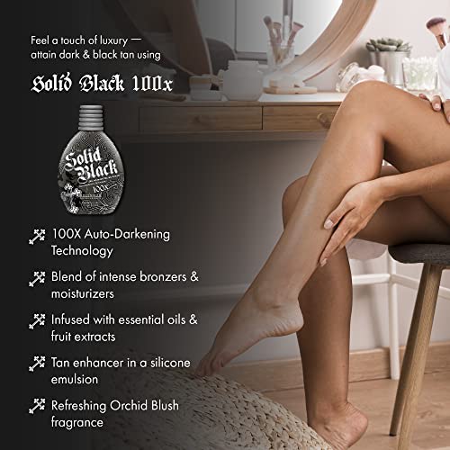 Millennium Tanning Solid Black 100X Dark Tanning Lotion 13.5oz