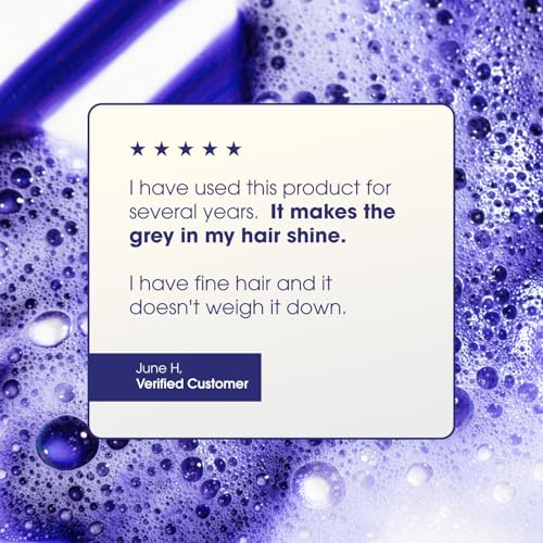 One 'n Only Shiny Silver Color Enhancing Conditioner for Women - Purple Conditioner to Neutralize Yellow & Brassy Tones - Restores Shine & Moisture for White, Gray, Blonde & Highlighted Hair (12 oz)