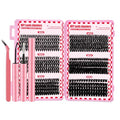 Lash Clusters Kit - 10-16mm DIY Individual False Eyelashes with Bond