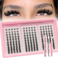 Manga Lash Clusters Kit - Wispy Eyelash Clusters, Individual Lashes Clusters DIY Lash Extension Kit (Fairy kit 150pcs)