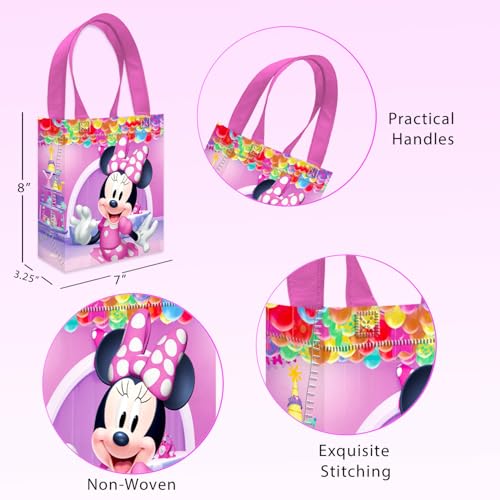 Minnie Mouse Easter Egg Hunt Bundle - 12 Fillable Eggs, 70+ Tattoos & Tote