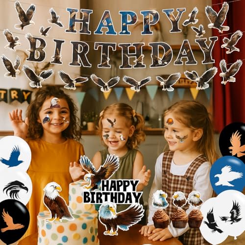 96 PCS Eagle Temporary Tattoos for Kids - Waterproof