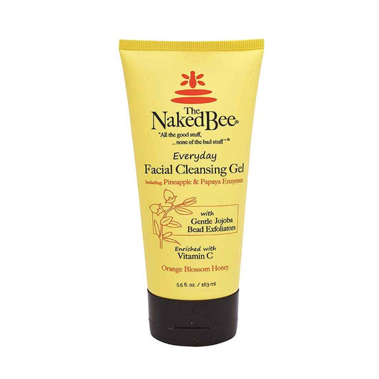 The Naked Bee Gel Cleanser Facial Wash (5.5 oz) Hydrating & Moisturizing - Daily Gel Cleanser Face Wash for All Skin Type with Orange Blossom Honey (Pack of 2)