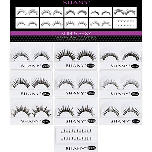 SHANY Reusable Eyelash Extension Set - 10 Styles Thin Collection
