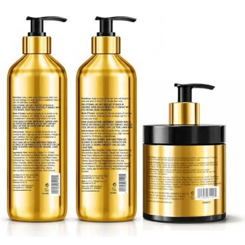 Hair Chemist 24K Gold Gloss 3-Piece Hair Care Set