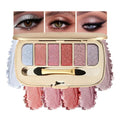 6-Color Glitter Eyeshadow Palette Eye Makeup ? High Pigment Shimmer Metallic Eye Shadow Palettes Eye Makeup For Older Women, Long-Lasting Blendable 05#