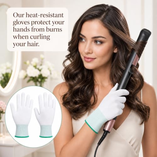 Heat Protection Gloves for Hair Styling, 8 Pcs Set