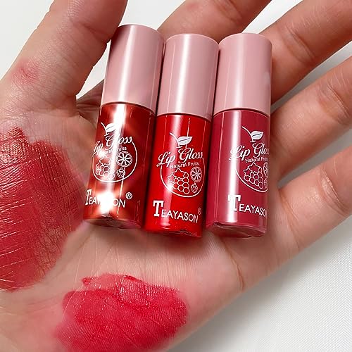 10-Piece Pearly Lip Gloss Set, Moisturizing Lip Tint Collection, Sheer to Medium Coverage, 0.16 Fl Oz Each (Pink Box)