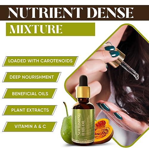 Argan & Rosemary Hair Serum for Dry Damaged Hair & Growth - Nourishing Hair Oil