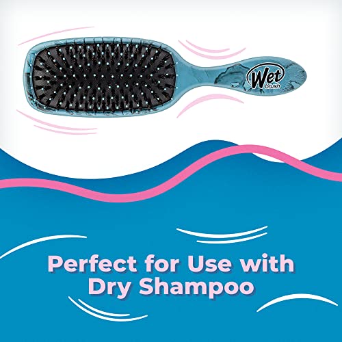 Wet Brush Shine Enhancer, Artic Blue - Ultra-soft IntelliFlex and Natural Boar Bristles for Shiny, Smooth Hair - For Women, Men, Wet or Dry Use