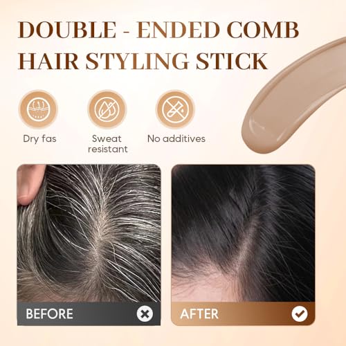 Hair Color Stick with Comb - Gray Coverage for Men & Women