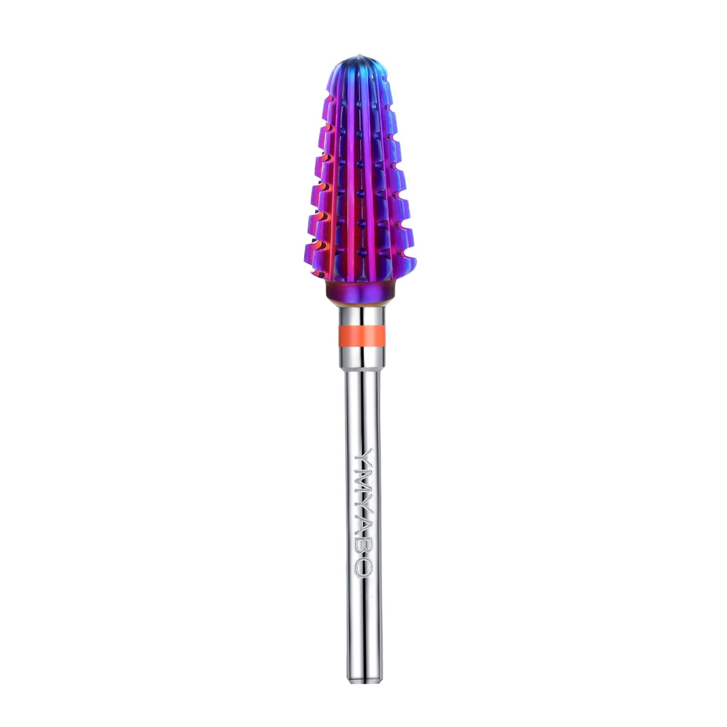 YMYABO Nail Drill Bit,Professional 3/32" Purple Tornado Carbide Tungsten Multifunction Bits， Fast Remove for Hard Gel and Acrylic, Manicure Pedicure Cuticle Nail Polishing Tool-2XC