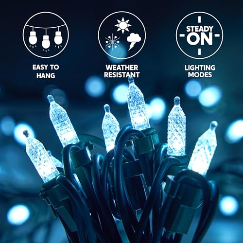 Joiedomi 100 LED Christmas Net Lights for Indoor & Outdoor Decorations, Christmas Events, Christmas Eve Night Decor, Christmas Tree, Bushes (Cold White)