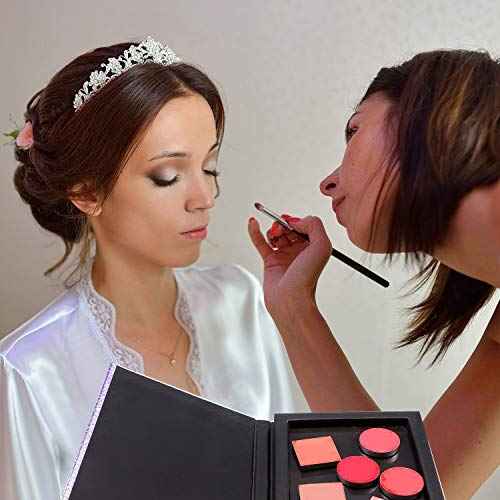 Sumind 101 Pack Metal Stickers for Eyeshadow Palette Set, Includes 1 Makeup Depotting Tool, Adhesive Empty Metal Makeup Colorful Palette Stickers(50 Pcs Square £«50 Pcs Round)