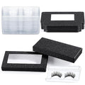 40 Piece Eyelash Packaging Box Set with Lash Trays (Black)