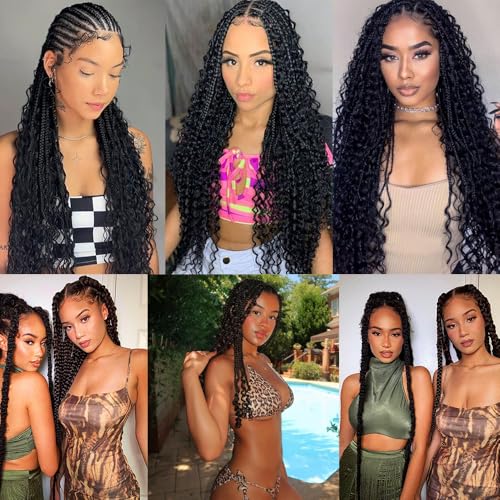 Human Braiding Hair Deep Wave Boho 26 Inch 110g