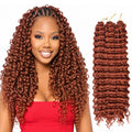 FEILIMEI 22 Inch Ocean Wave Crochet Hair Extensions 6 Pack for Boho Hairstyles