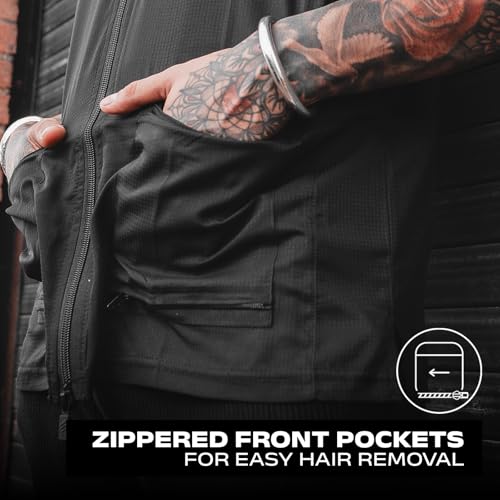 Barber Strong Men's Hair Repellent Vest with Mesh Panels