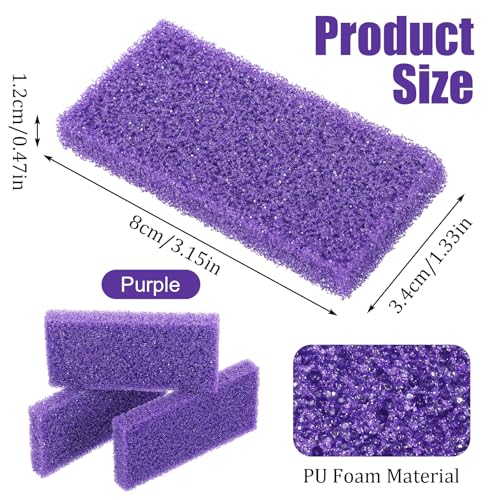 100pcs Exfoliating Pumice Stones for Callus Removal - Double-Sided Foot Scrubbers