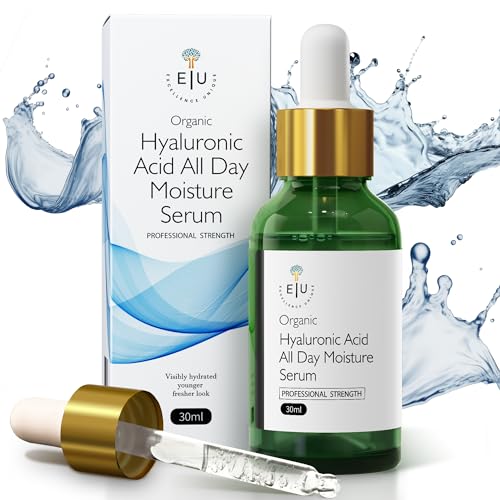 Excellence Unique Hyaluronic Acid Serum - Professional Strength Anti Aging All Day Moisturizer and Skin Tightener - Complete Organic Hydration and Skin Plumping