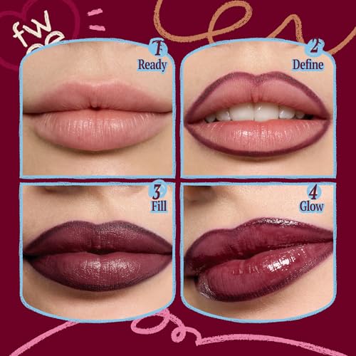fwee Dual Coloring Lip Liner Stick - Long Lasting & Smudge-Proof