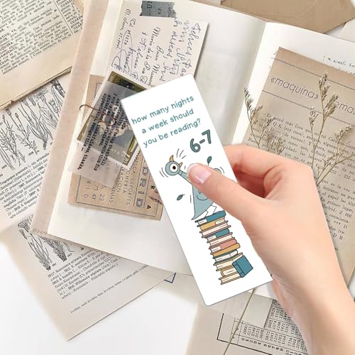 NONETH Six Seven Meme Bookmark for Reading - Funny Book Accessory Gift for Book Lovers