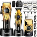 KEMEI 3-in-1 Cordless Hair Clippers & Grooming Kit for Men