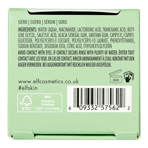 e.l.f. SKIN Blemish Breakthrough Triple-Acid Resurfacing Serum, Hydrating Night Serum For Fighting Blemishes, Helps Improve Skin Tone & Texture