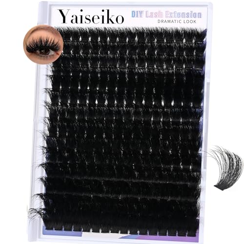 Yaiseiko 300D Fluffy Lash Clusters 12-25mm Eyelash Extensions