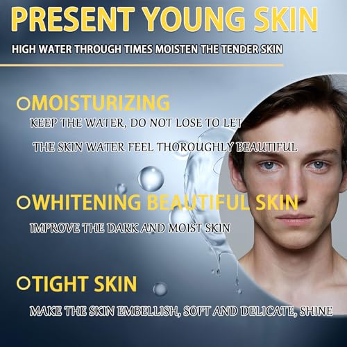 Mens Face Sheet Mask Set,Hydrating Facial Sheet Masks Combo for All Skin Types,Moisturizing Mens Face Mask Skincare Gift Set for Him,Dad,Husband & Boyfriend (10 Pcs)