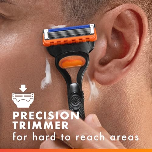 Gillette Fusion5 Mens Razor Blade Refills, 12 Count, Lubrastrip for a More Comfortable Shave