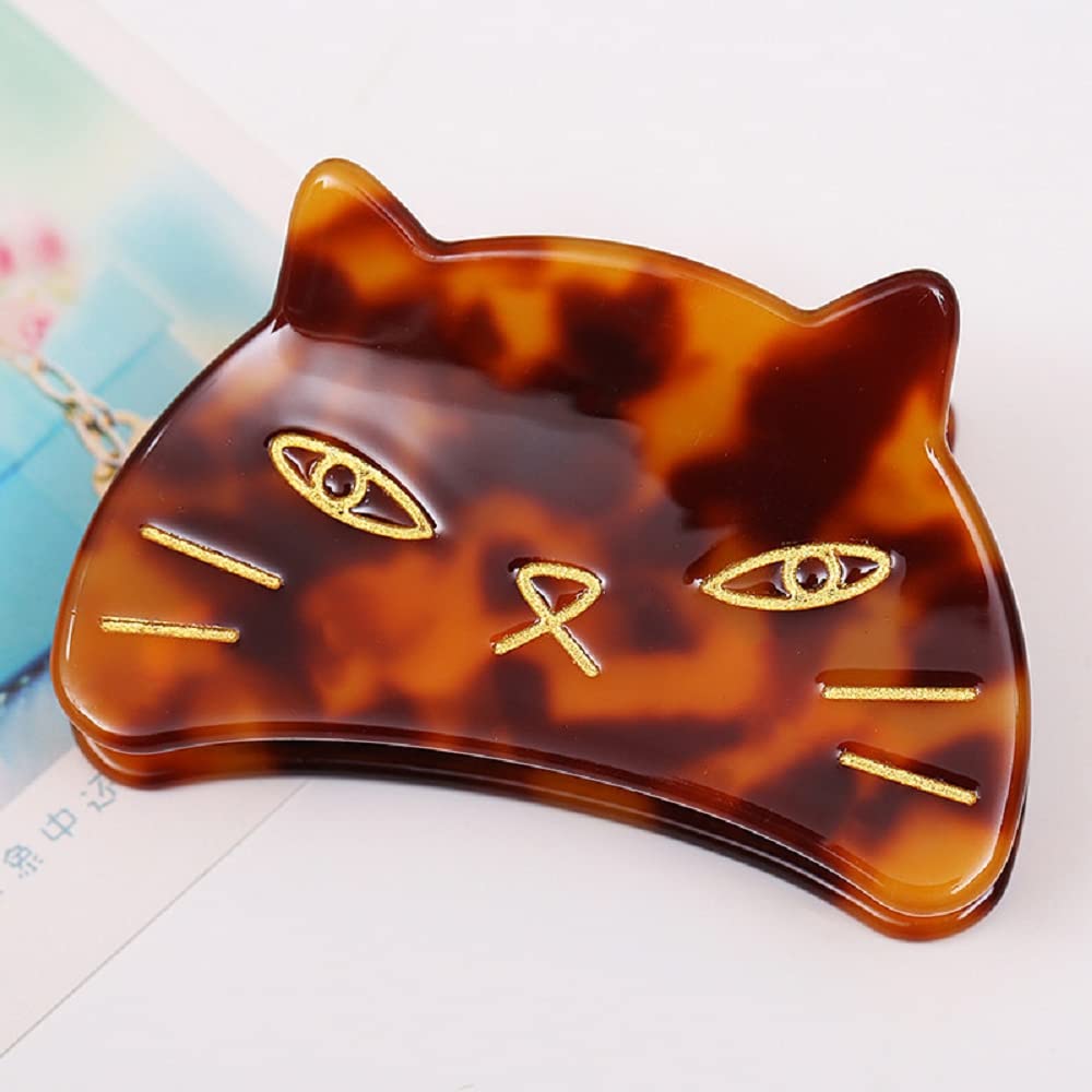 Cute Cat Hair Clips,Claw Clips for Girls,Acetate Hair Clips for Women,S3