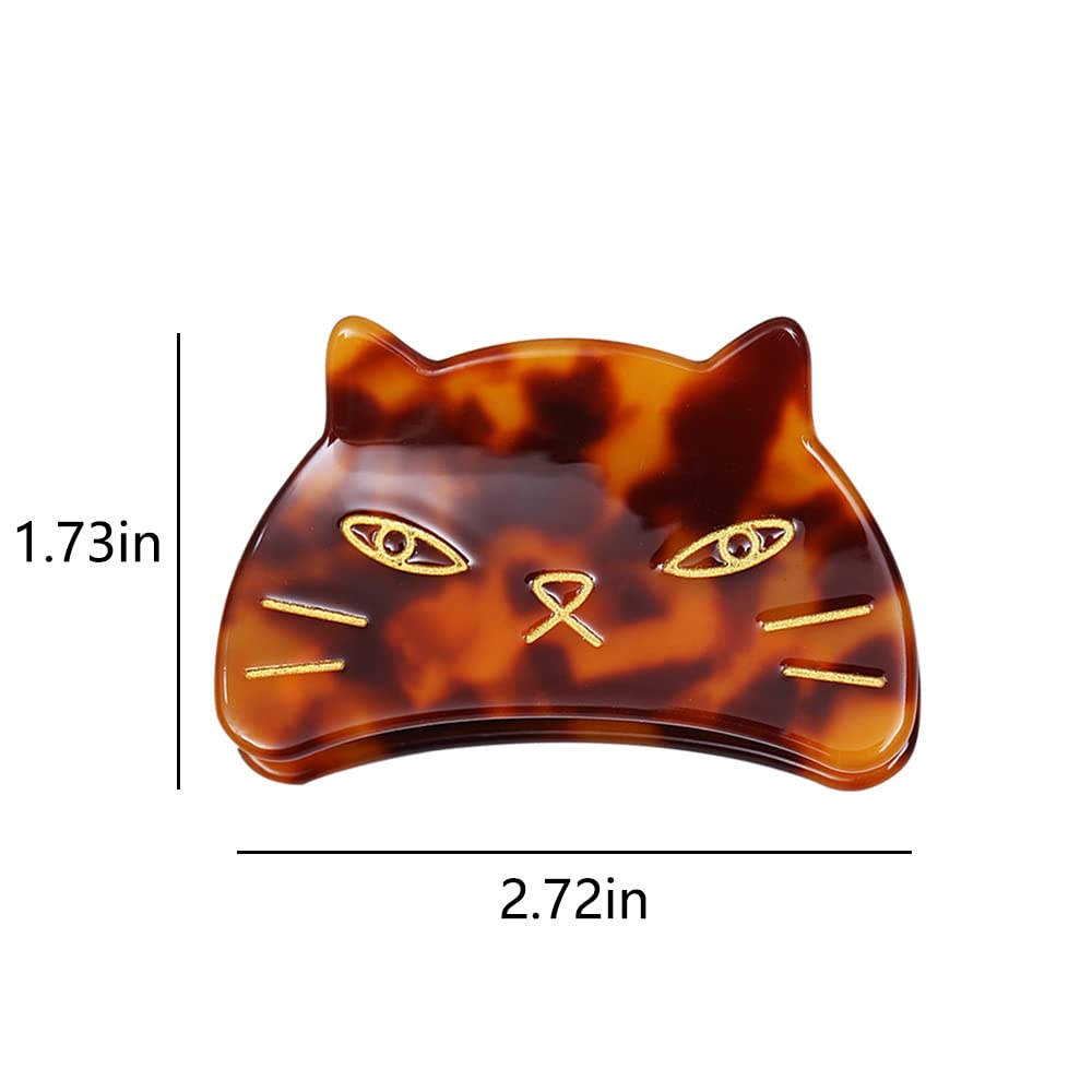 Cute Cat Hair Clips,Claw Clips for Girls,Acetate Hair Clips for Women,S3