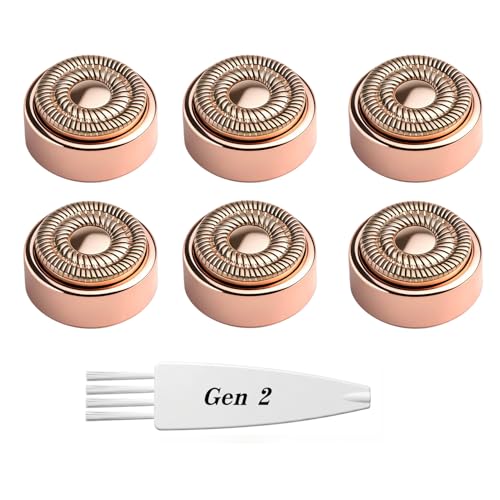 6 Pcs Replacement Heads Compatible with Flawless Hair Removal Gen 2 - Hypoallergenic
