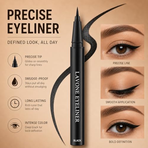 LAVONE Eyebrow Makeup Kit - Waterproof Pen, Wax & Brush Set